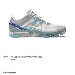 Nike Air VaporMax 2019 SE Gray and Blue Sneakers. Selling for 2700 on retail